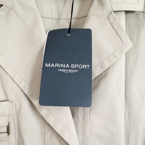 Marina Rinaldi Sport Casaca Utility Jacket – NWT Size 22 / 31 Luxury Cotton - Picture 2 of 14